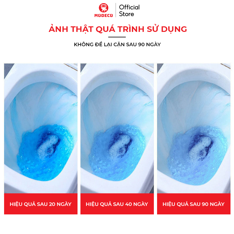 Chai Thả Bồn Cầu Khử Mùi Diệt Khuẩn - Tẩy Vệ Sinh Làm Sạch Toilet - Mùi Hương Thơm Hoa Cỏ Dễ Chịu - Modeco