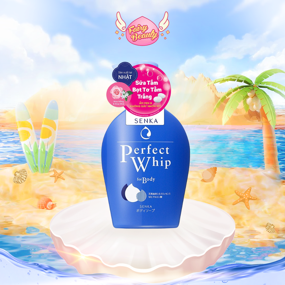 Sữa Tắm Dưỡng Ẩm Chuyên Sâu Cho Da Khô Nhạy Cảm Hương Hoa Hồng, Hoa Nhài Perfect Whip For Body 500ml