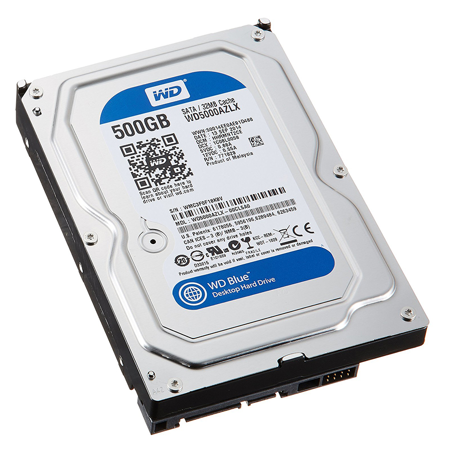 Ổ Cứng HDD WD Blue™ 500GB/32MB/7200rpm/3.5 - WD5000AZLX - Hàng chính hãng