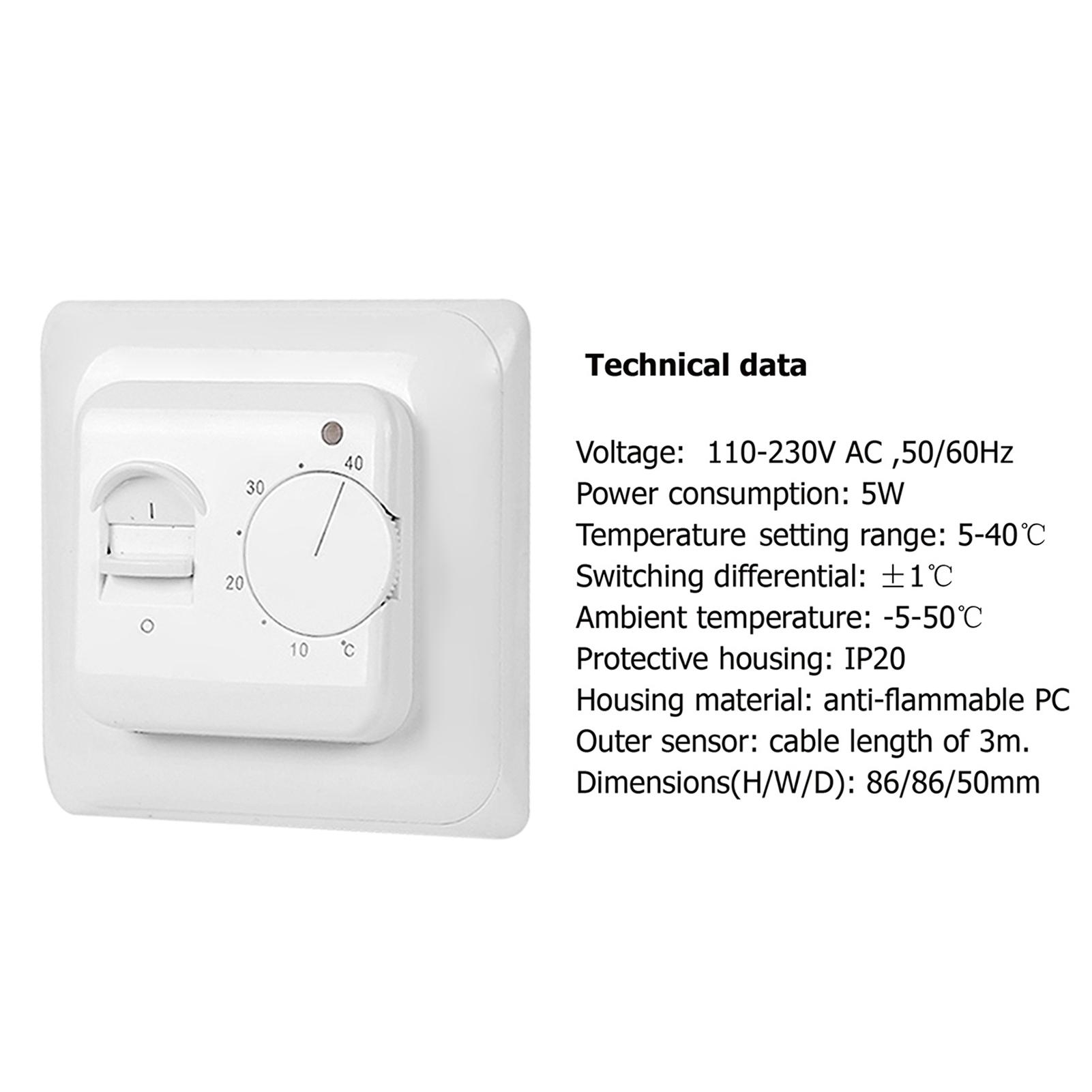 Bộ Điều Khiển Nhiệt Bằng Tay Không Lập Trình 230V