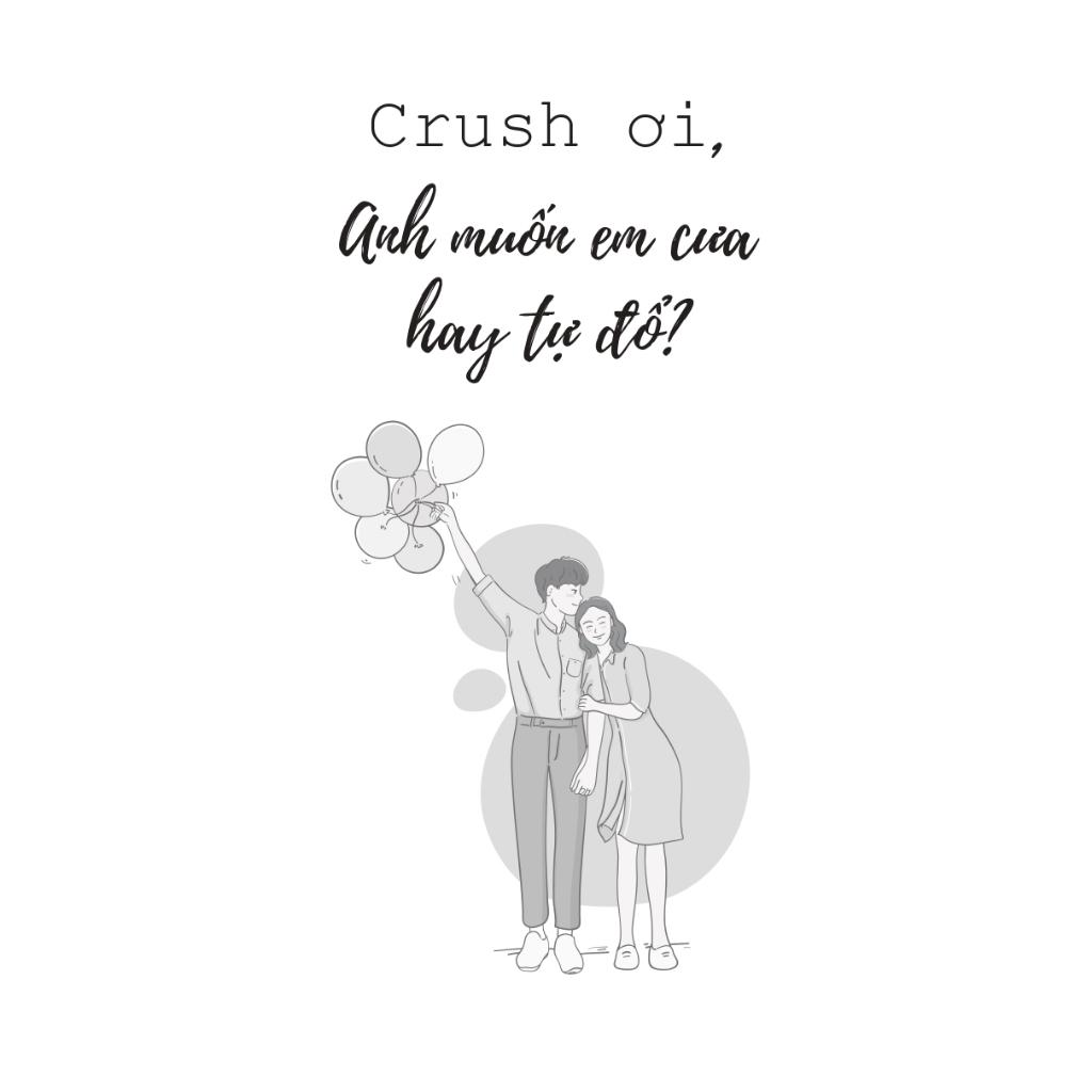 Sách - Crush ơi, Anh muốn em cưa hay tự đổ?