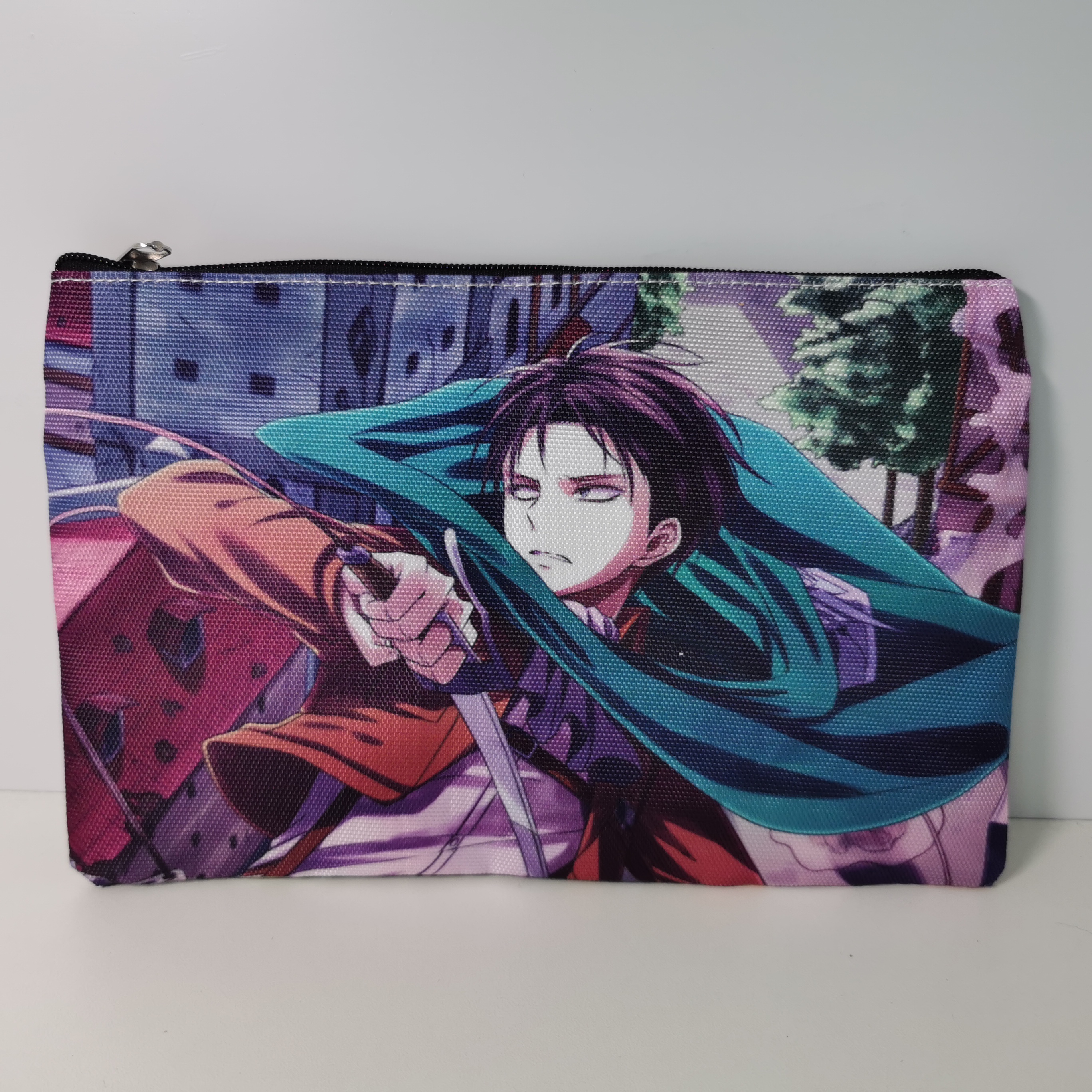 Túi đựng bút hình Attack on Titan Canvas Anime Pencil Bag