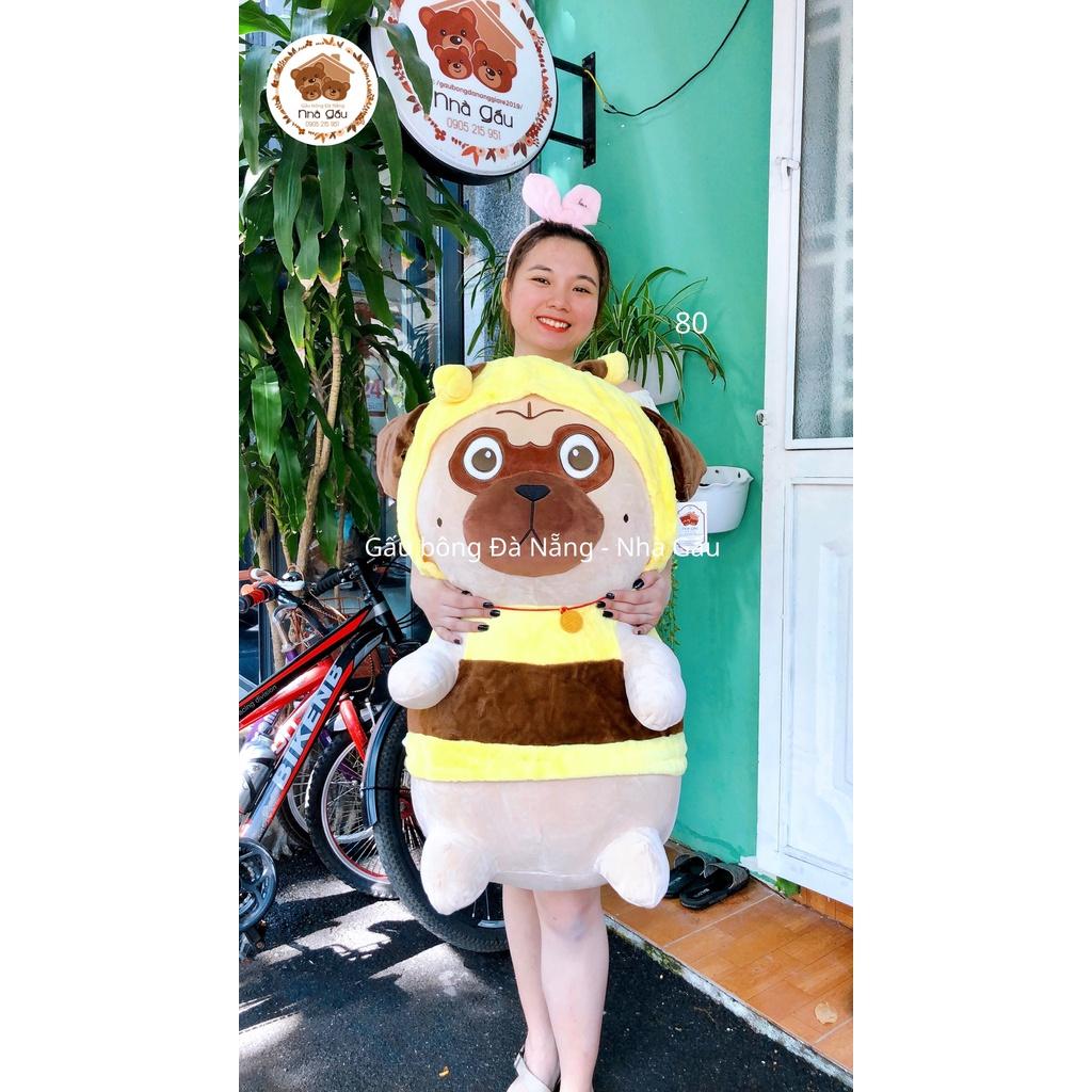 Gấu bông Mèo Hoàng Thượng/ Chó Pug ngáo cosplay heo ong ngộ nghĩnh - cao cấp mềm mịn