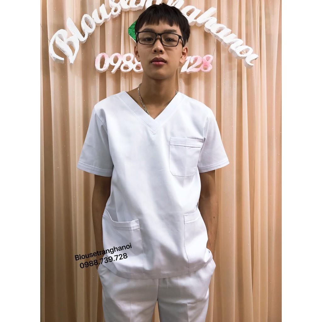 Bộ quần áo phẫu thuật - blouse trắng hà nội