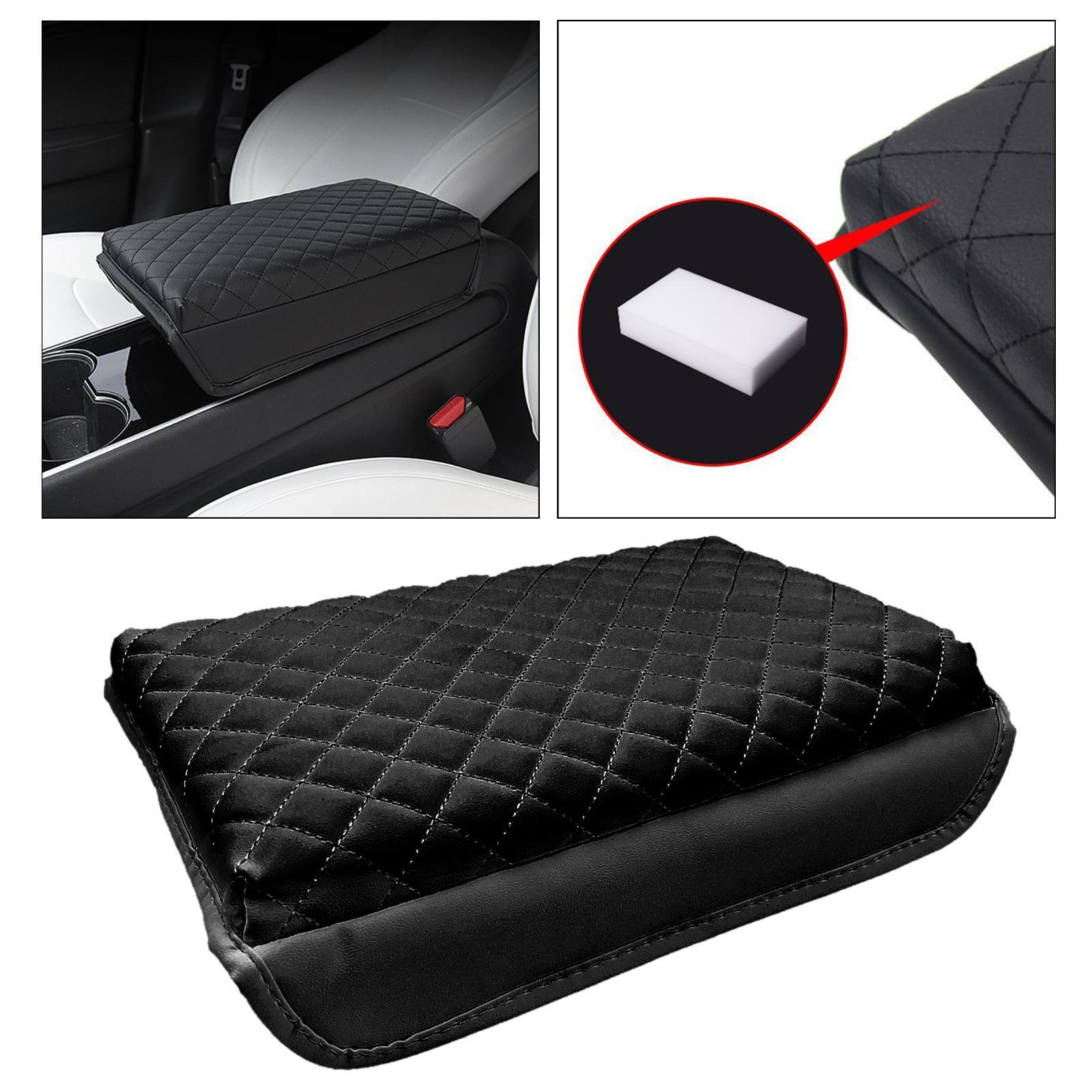 Leather Car Armrest Cover Protector Interior for Tesla /Y