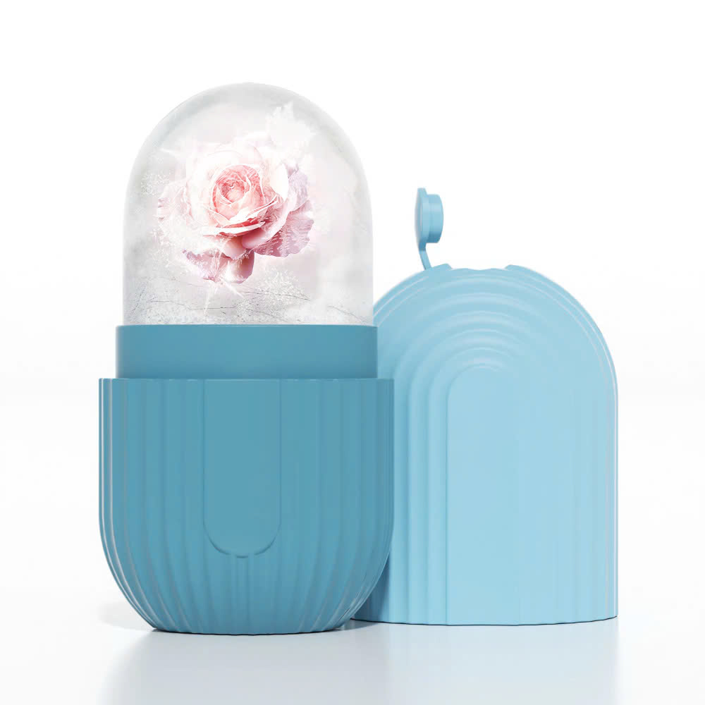 Máy Massage Mặt Làm Đẹp Da Lạnh ICE Giúp Nâng Cơ Mặt, Rửa Sạch Sâu, Tăng Cường Hấp Thụ Tinh Chất Dưỡng Da Kèm Massage Mắt Loại Quầng Thâm