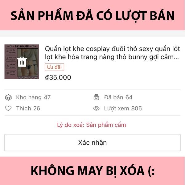 Quần lót lọt khe đuôi thỏ sexy đáng yêu quần cosplay nàng thỏ con bunny gợi cảm dễ thương BIKI HOUSE T316 - HCM