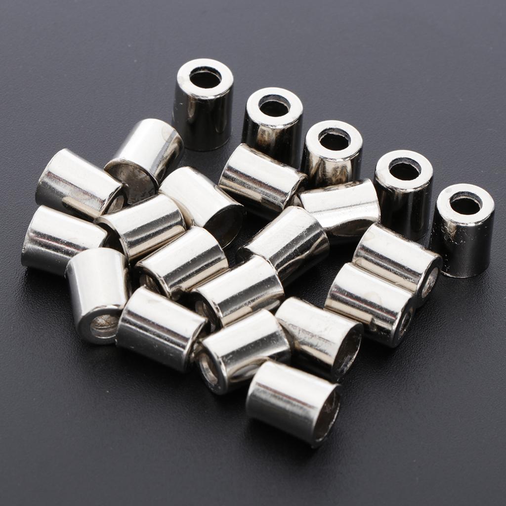 20 Cái Chuông Kim Loại Dây Rút Dây Cuối Dây Dây Chặn Dây Paracord Khóa