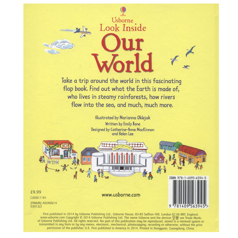 Sách tương tác tiếng Anh - Usborne Look Inside Our World