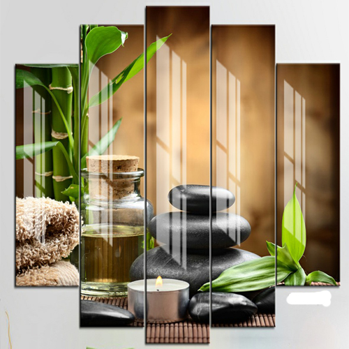 Bộ 5 - Tranh treo tường - Trang trí phòng Spa 3D/Gỗ MDF Hàn Quốc/Chống ẩm mốc, mối mọt T3M-SPA-16