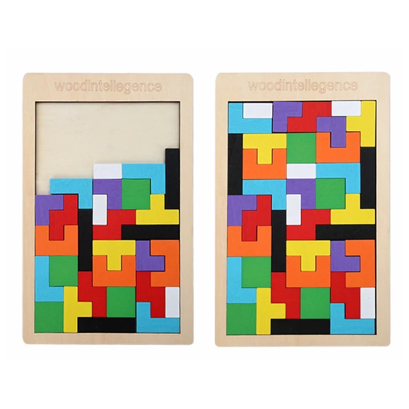 Đồ Chơi Bộ Xếp Hình Xếp Gạch Thông Minh Loại Dày Cho Bé Bảng Ghép Tetris Kích Thích Tư Duy Sáng Tạo