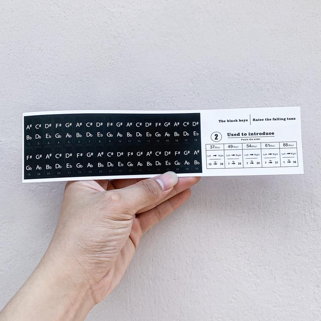 Miếng dán nốt nhạc trên đàn Piano, Organ | Piano Sticker - Decal |