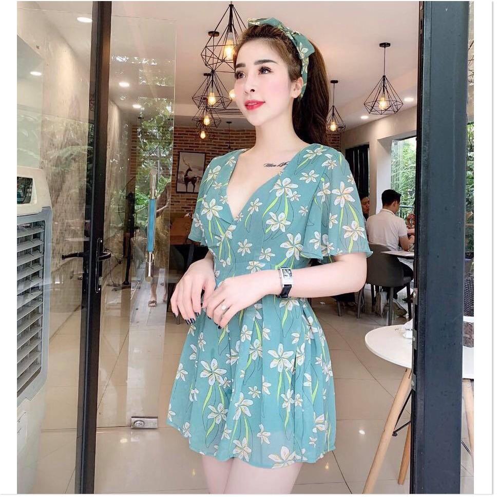 Jumpsuit nữ voan hoa cực xinh