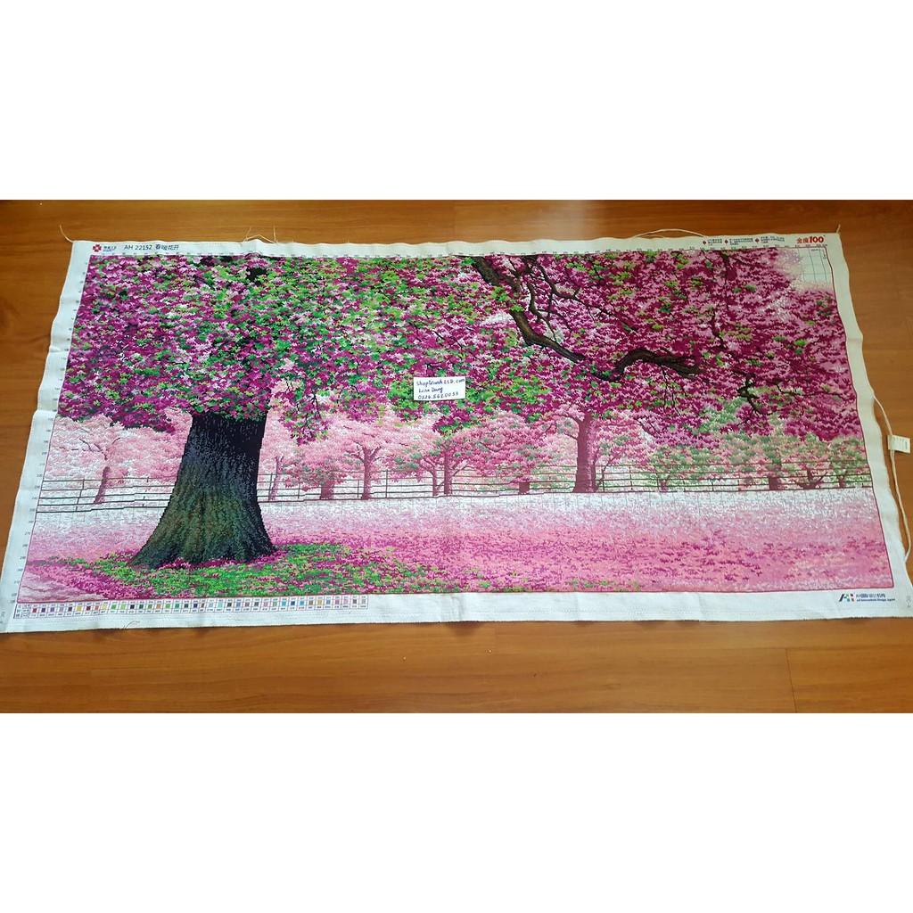 Tranh thêu CÂY TÌNH YÊU1m6*75cm