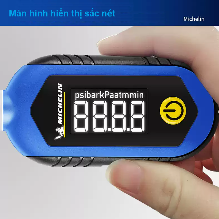 Đồng hồ đo áp suất lốp điện tử Michelin M2209, màn hình LCD 1 inch, đơn vị đo Psi, Kpa, Bar, At - Hàng Chính Hãng