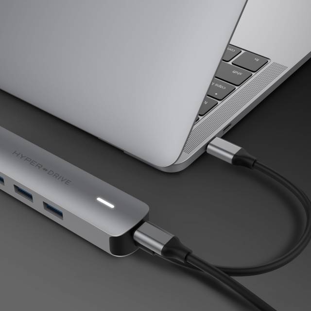 Cổng Chuyển Hyperdrive Bar 6-in-1 USB-C Hub (HD22E)  Hàng Chính Hãng