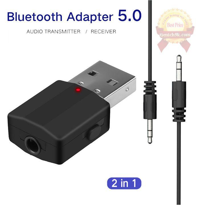 Thiết bị thu phát âm thanh Usb bluetooth 5.0 cho Loa kết nối laptop máy tính Bt600