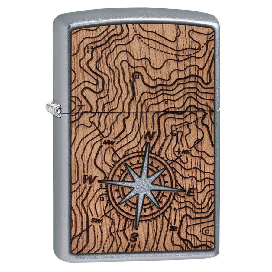 Bật Lửa Zippo WOODCHUCK USA Compass 49055