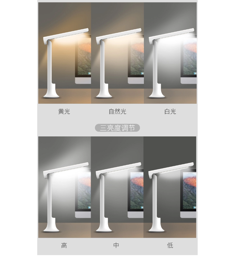 Đèn bàn gấp gọn sạc tích điện Xiaomi SOKUNL L100 - Hàng nhập khẩu