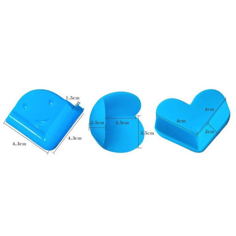 Bộ 8 miếng bọc góc bàn Silicon tiện lợi kèm băng dính