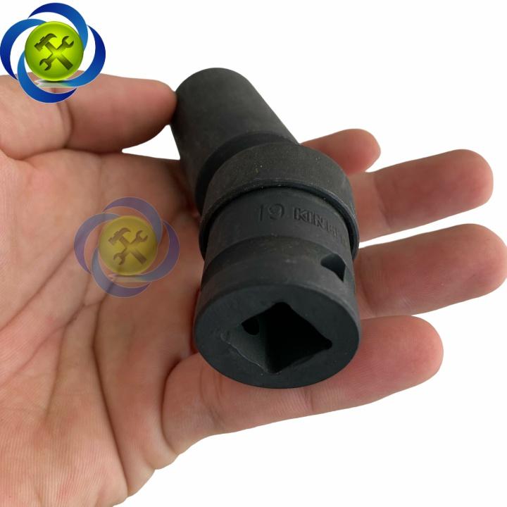 Tuýp 19mm lắc léo vặn bulong góc hẹp Kingtony 4A5519M loại 1/2