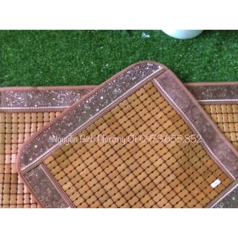 Thảm trúc hạt trải ghế cho mùa hè oi nóng