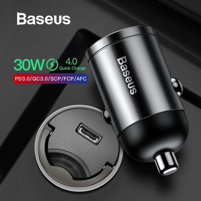 Baseus -BaseusMall VN Tẩu sạc nhanh 30W Baseus Tiny Star Gen4 PD/QC 3.0 dùng cho xe hơi (Hàng chính hãng)