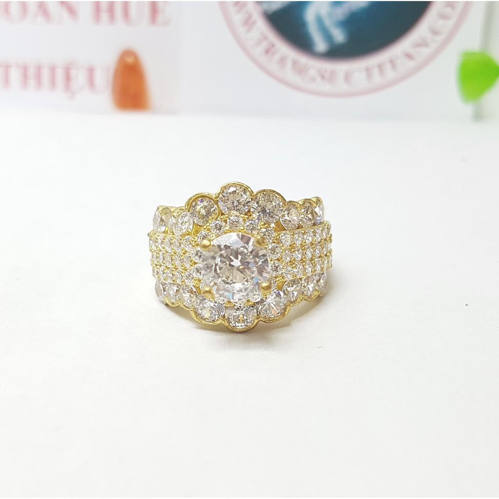 Nhẫn Đính Xoàn Trắng Vĩnh Cữu- Không Phai Màu