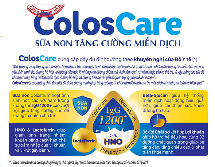 Sữa bột Nutricare ColosCare Adult tăng cường sức đề kháng cho người lớn tuổi (800g)