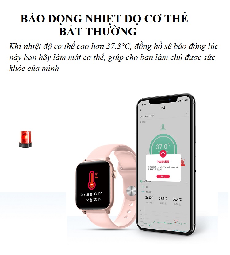 KW37 PRO Nữ Đồng Hồ Thông Minh Chống Nước Đo Nhiệt Độ Cơ Thể Đo Nhịp Tim GTS Smartwatch Nam Dành Cho IOS Android