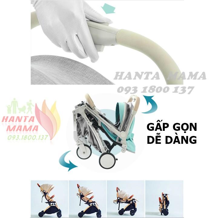 Free Ship Xe đẩy TIANRUI gấp siêu gọn vali kéo sang trọng, xe đẩy em bé, cho bé dạo chơi mọi nơi