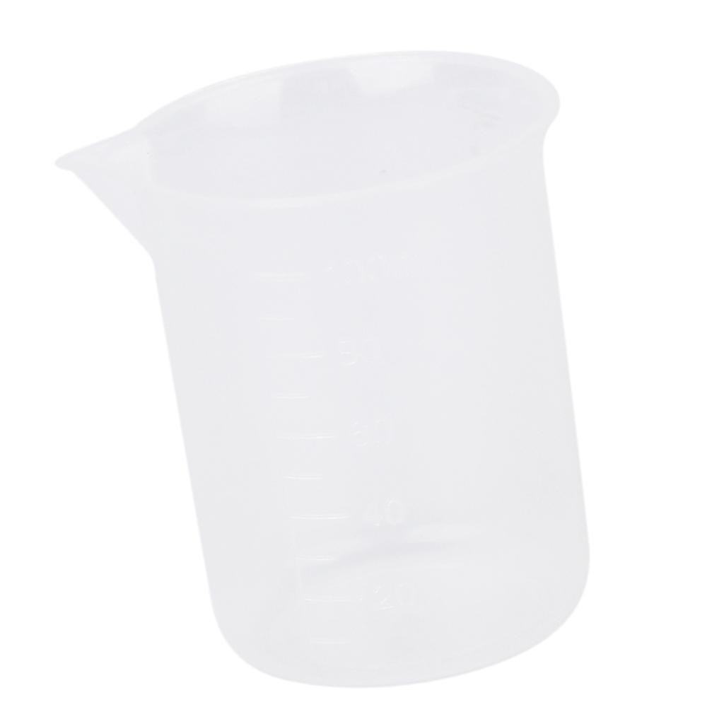 50/100/150/200/250/500ml Transparent Plastic Graduated Beaker