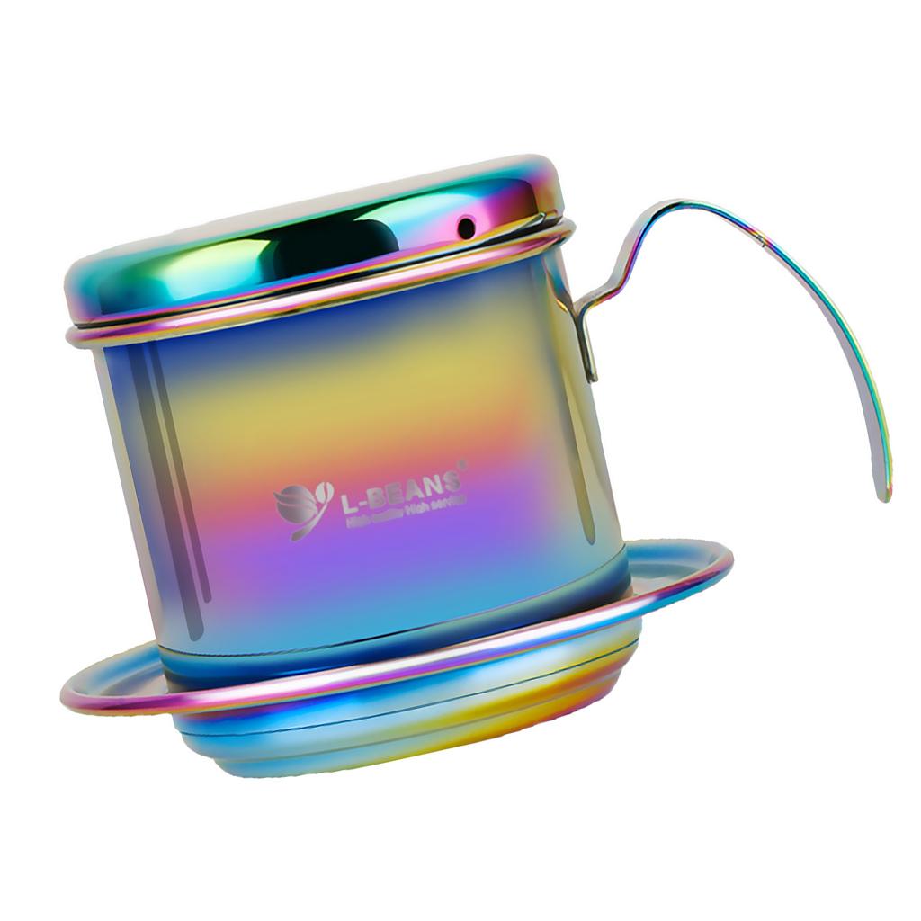 Colorful Coffee Dripper Hand Drip Espresso Maker Dripper Pot Stainless Steel
