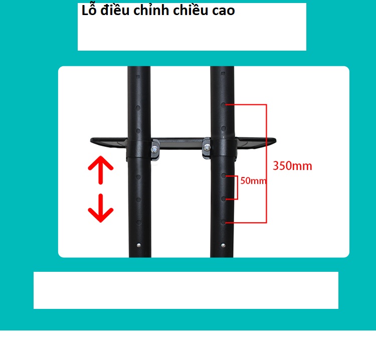 Giá treo tivi di động nhập khẩu RL1500 cho tivi 32-65 inch, khay AV bằng thép chắc chắn