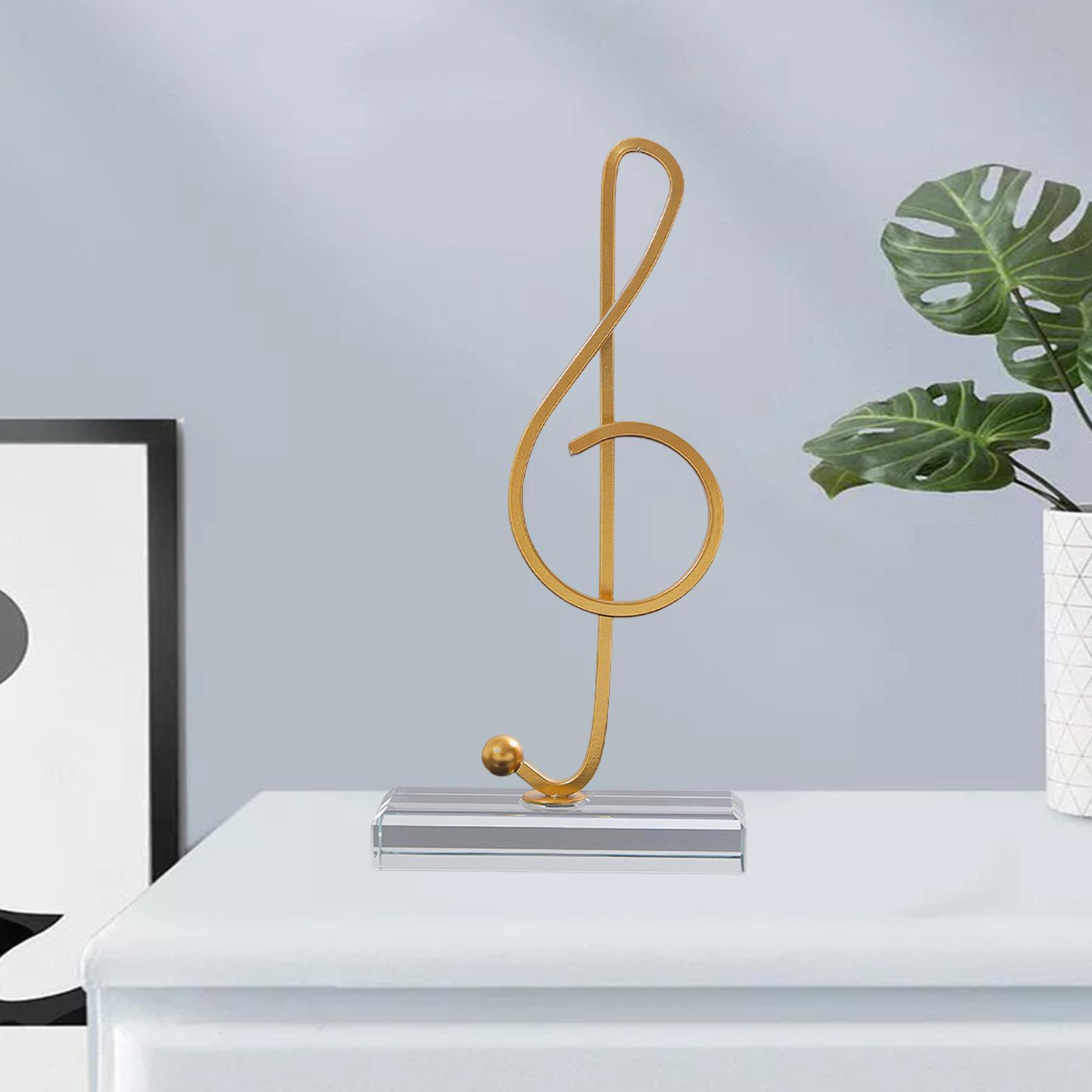 2 in Pack Music Note Figurines Statues Collectible for Cabinet Gifts Decor