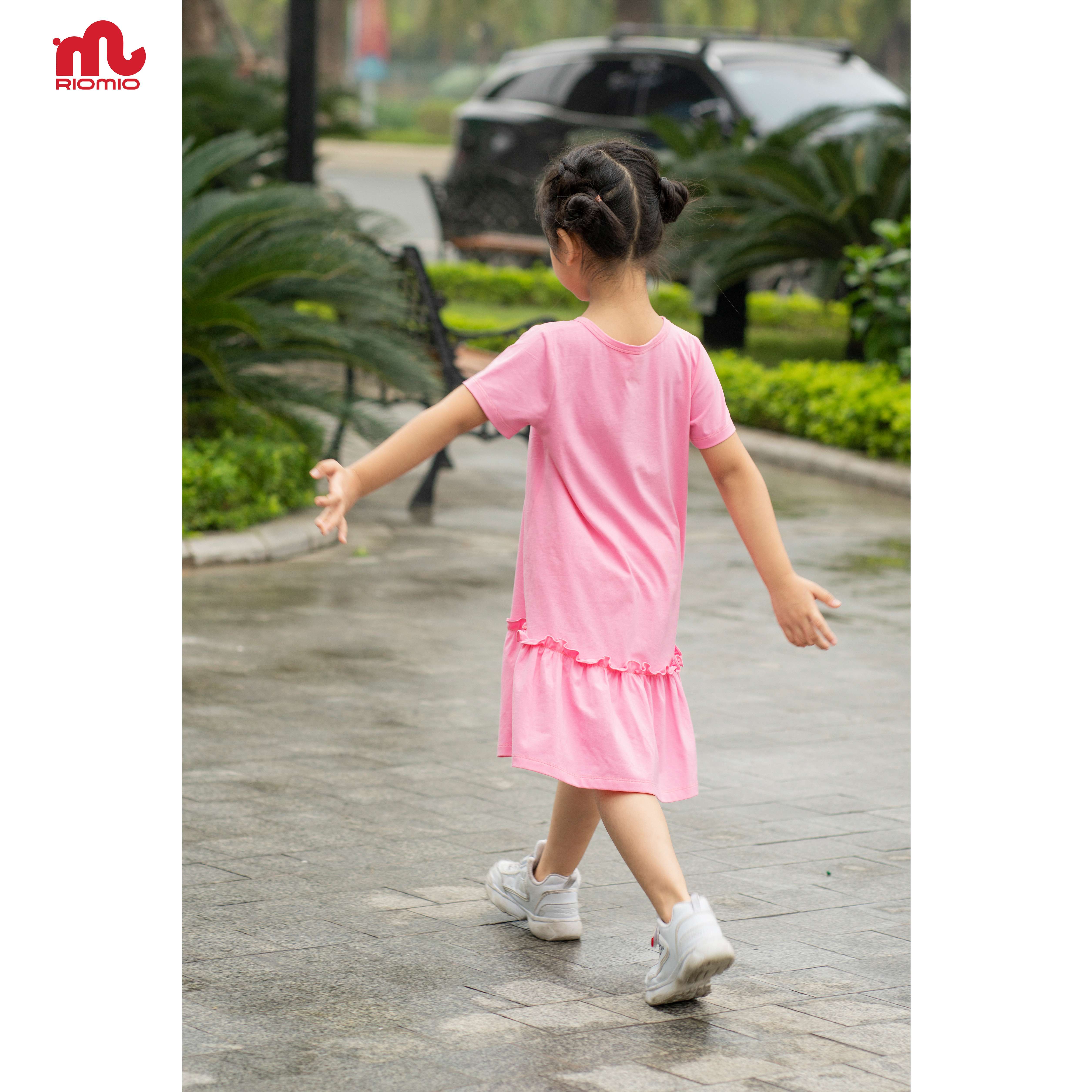 Váy cotton đuôi cá RIOMIO size 2-8 tuổi (13-30kg) chất vải mềm mại mát kiểu dáng xinh xắn cho bé đi chơi - RV392