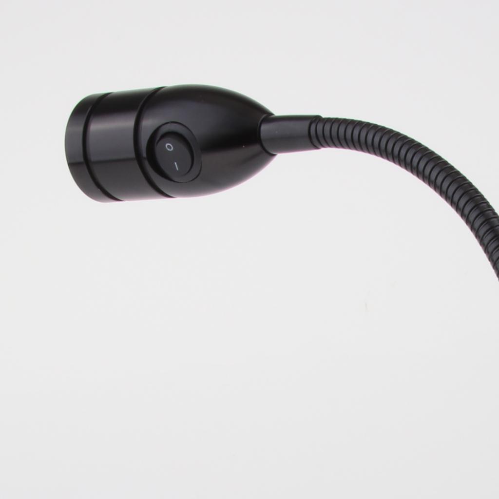 RV Boat Marine 12V 2W LED Bedside Reading Light Wall Surface Mount