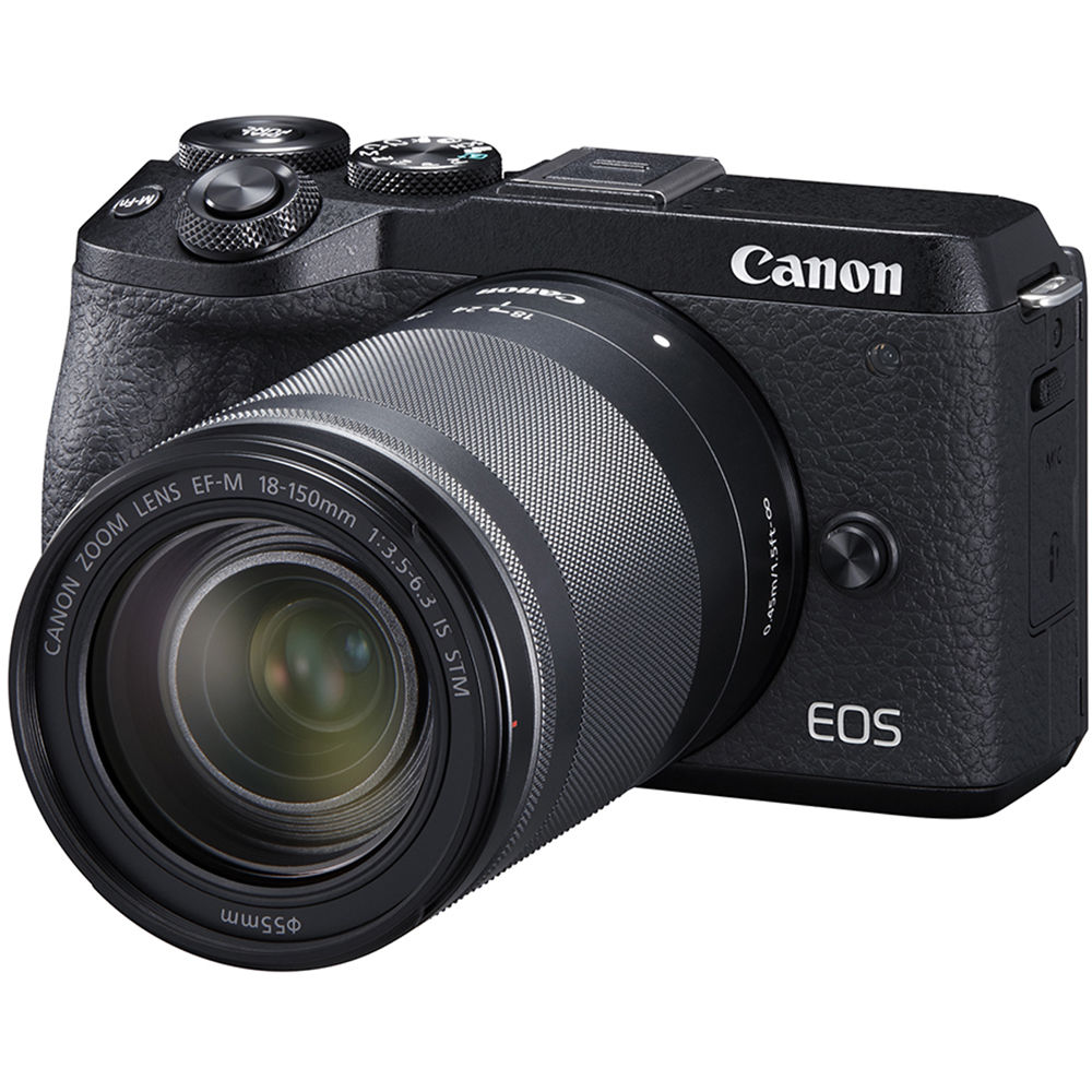 Máy ảnh Canon EOS M6 MK II(BK)Thân Máy-Màu đen-Màu Bạc (Lê Bảo Minh) - Hàng Chính Hãng