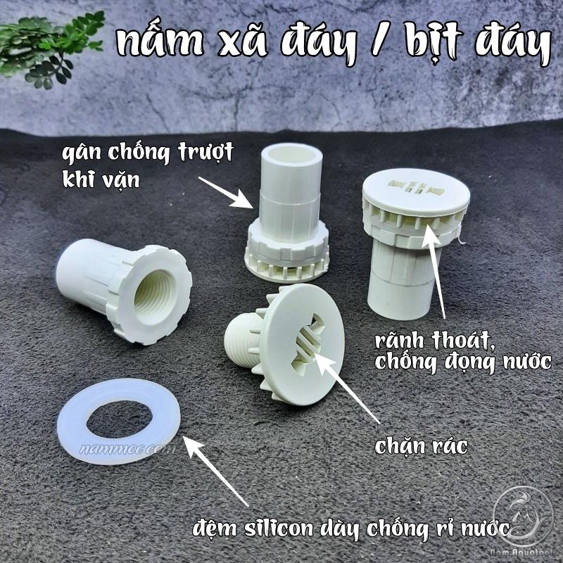 Nấm Hút Đáy F20 / F32 - Out Thoát Nước Xã Đáy Bể Cá | Phụ kiện thuỷ sinh Nấm Aquatools