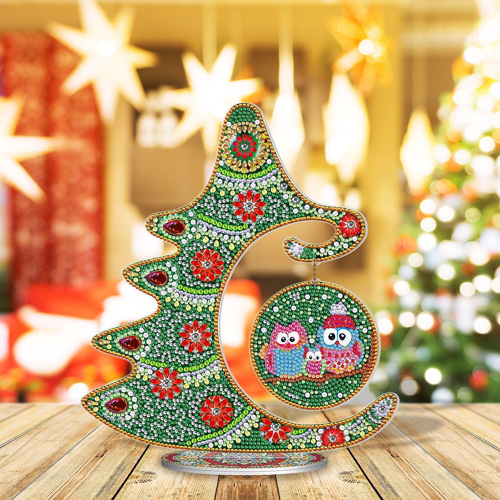Bộ dụng cụ nghệ thuật kim cương Giáng sinh tự làm 5d Mosaic  Tree Christmas Decotation
