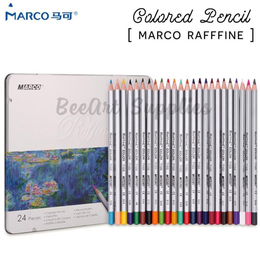 Bút chì màu MARCO RAFFINE Set 12/24/36 mầu chì cao cấp - TIỆM NHÀ MILK