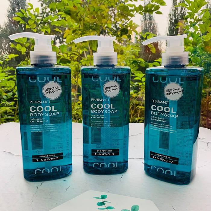 Sữa Tắm Nam Cao Cấp Nhật Bản Bạc Hà Mát Lạnh Pharmaact Cool Body Soap (550ml)