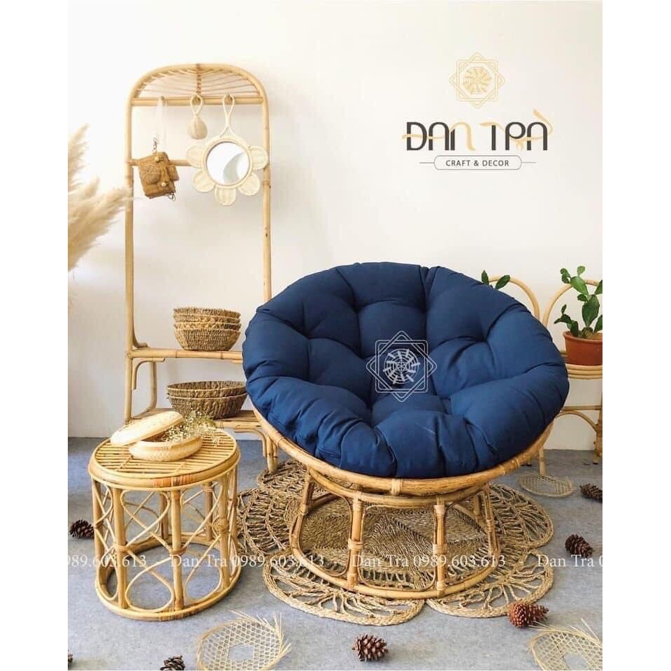 [GÍA TẠI XƯỞNG - LOẠI 1] Ghế Papasan 1M Mây Tự Nhiên 100% 100CM - Nội Thất Mây Tre Đan