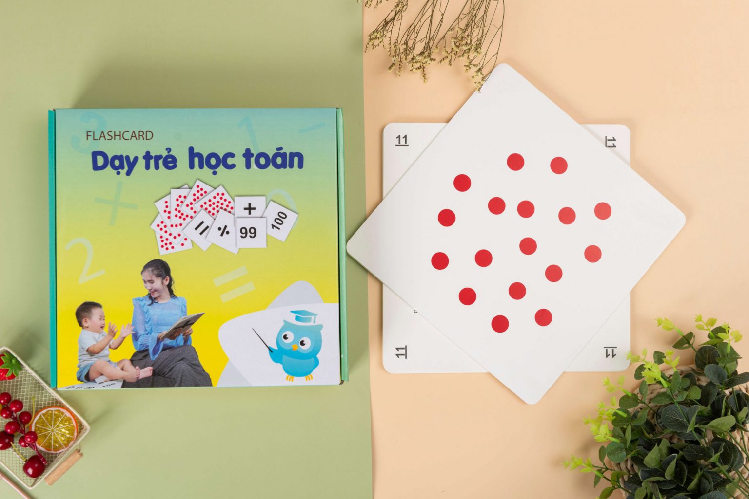 GDKIDS - Dạy Trẻ Học Toán Flashcard Glenn Doman (109 Thẻ)