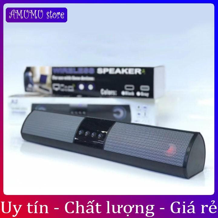 Loa bluetooth A2 hỗ trợ thẻ nhớ,đài FM,USB,BT,AUX 3.5 kiểu dáng sang trọng âm thanh chuẩn speaker