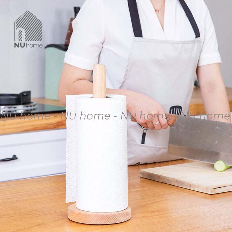 Cây để giấy ăn - Kami, cây để giấy nhà bếp bằng gỗ tự nhiên cao cấp, thiết kế đơn giản, hiện đại