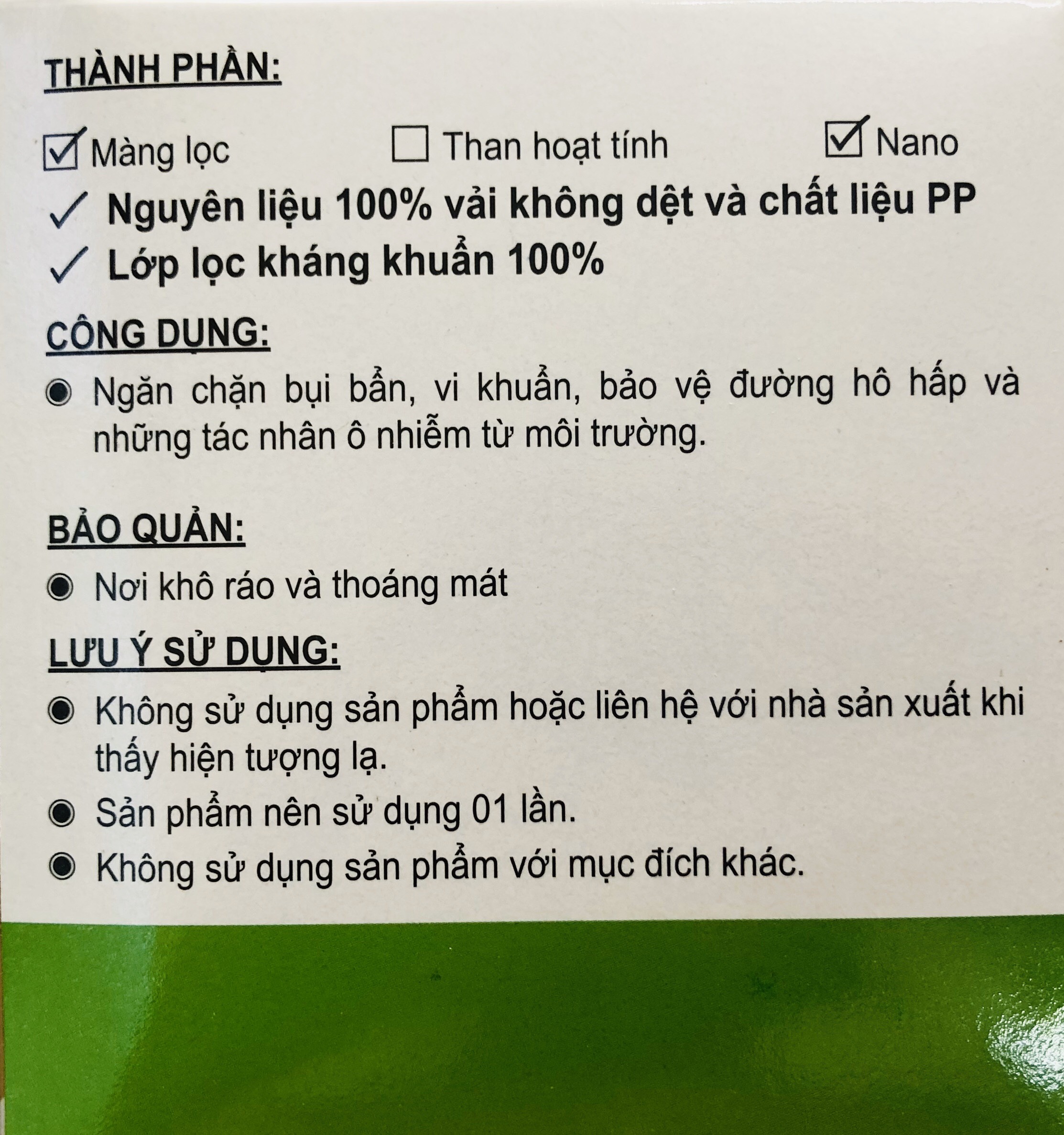 Khẩu trang y tế cao cấp 4 lớp kháng khuẩn chống thấm  Ari Fresh (hộp 50 cái)