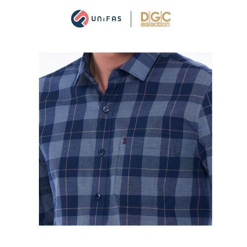 Áo sơ mi nam công sở dài tay DGC dáng xuông Regular fit chất cotton mềm mịn cao cấp SASDCB05M-S