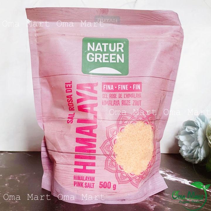 Muối Hồng Hymalaya Naturgreen 500g dạng mịn - Date: 9/2025