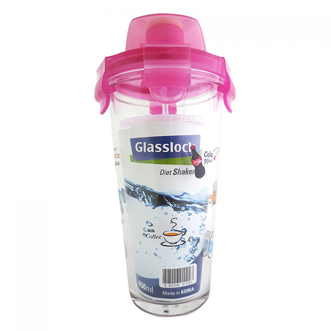 Ly Thủy Tinh Có Nắp Nhựa Glasslock PC318 (450ml) - Giao Màu Ngẫu Nhiên